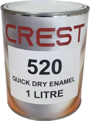 1 Litre Quick Dry Enamel SATIN BLACK