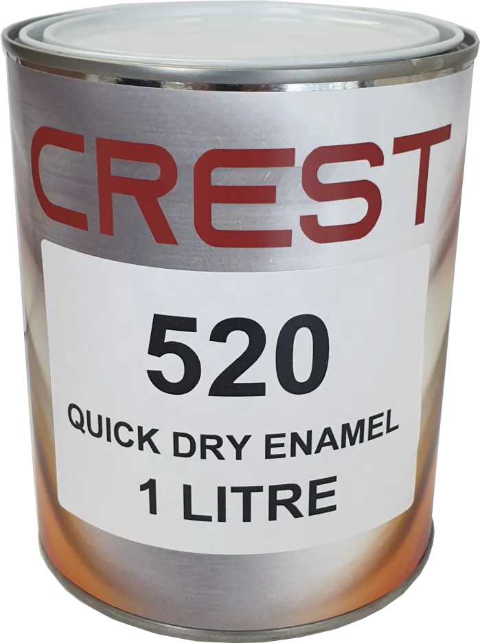 1 Litre Quick Dry Enamel SATIN BLACK