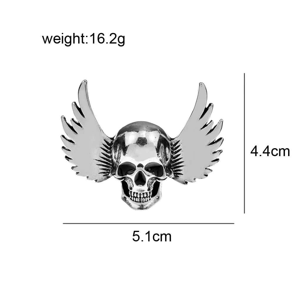 Alloy Skeleton Brooches For Men Halloween Ghost Pin Vintage Jewelry
