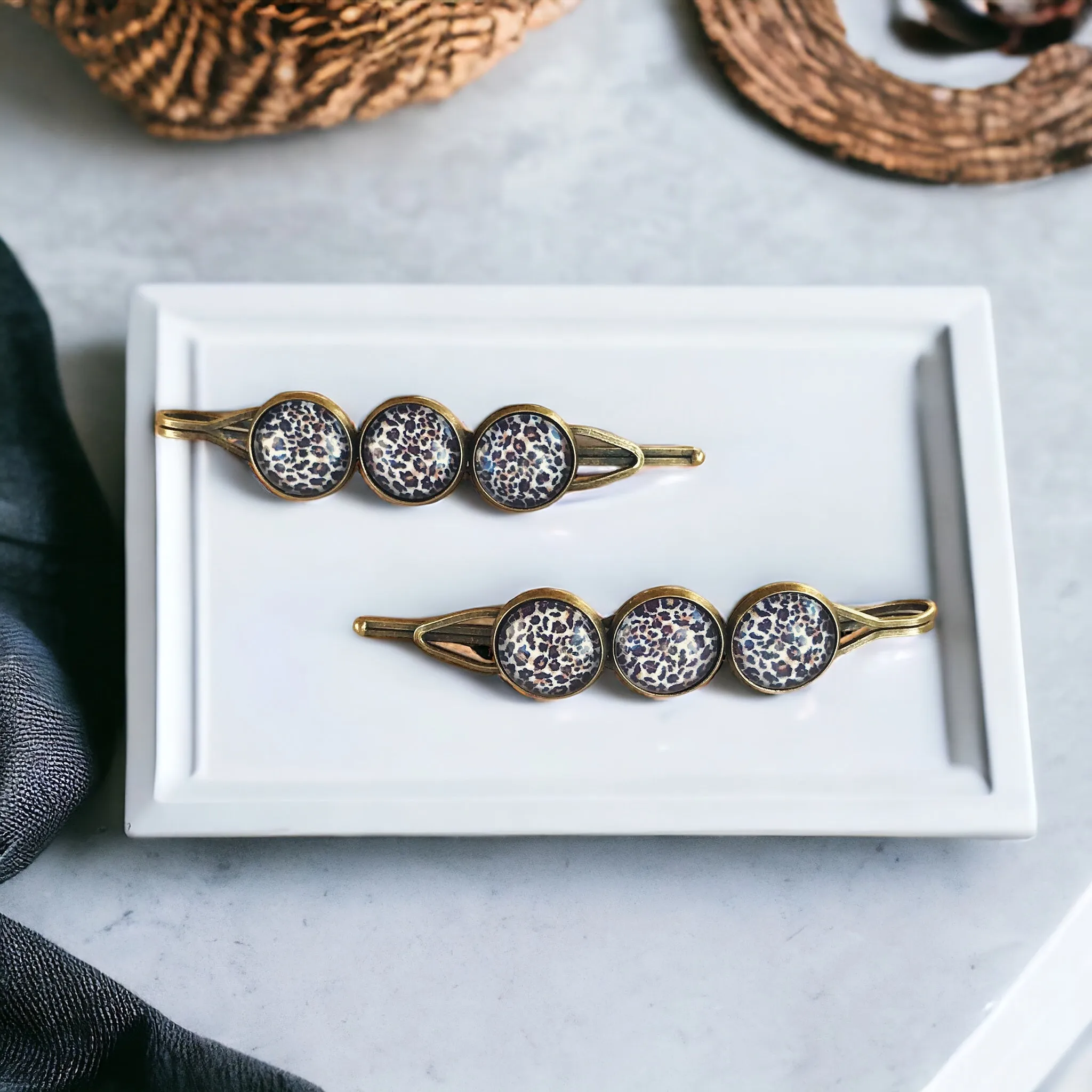 Animal Print Women’s Decorative Hair Pins - Trendy & Chic Hair Accessories
