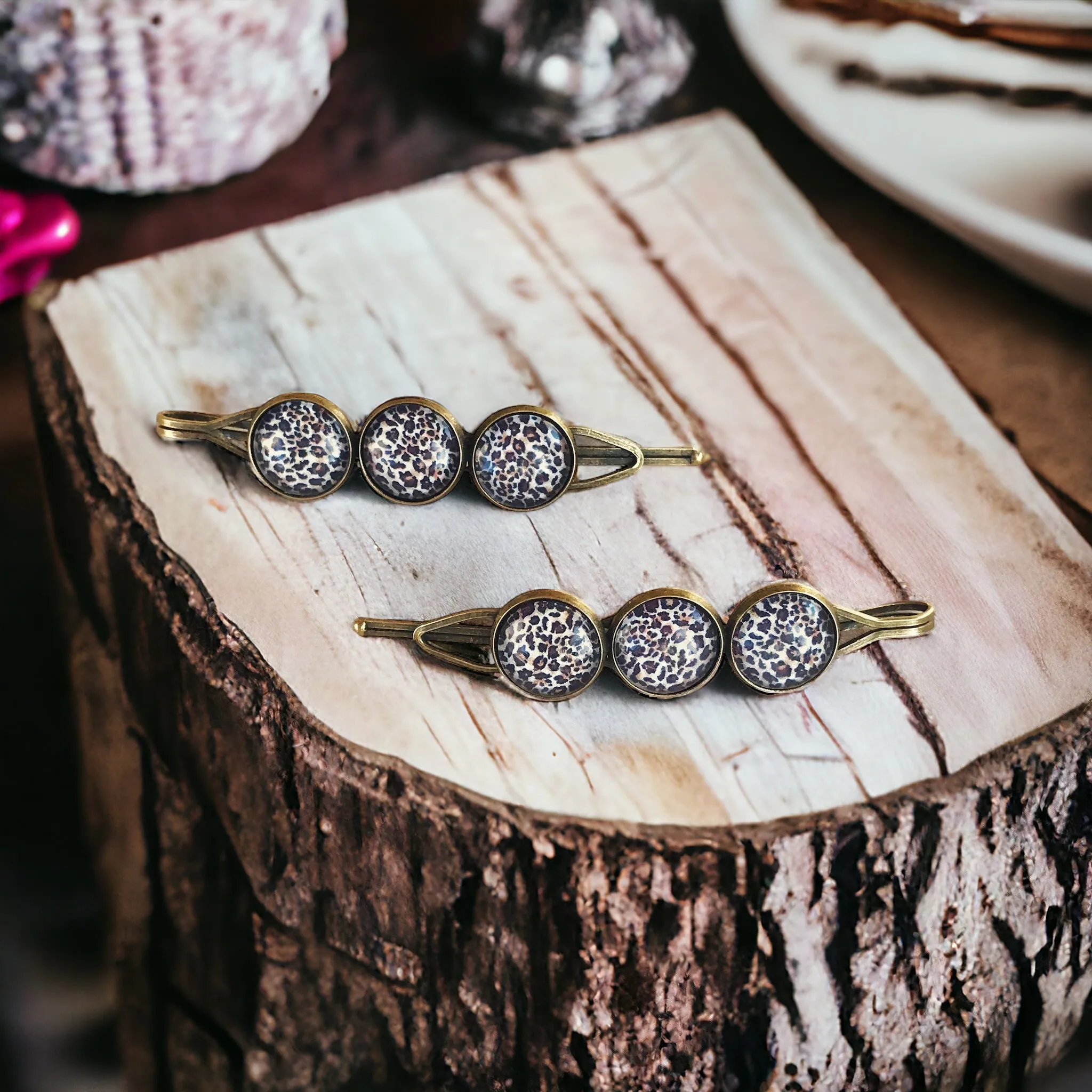 Animal Print Women’s Decorative Hair Pins - Trendy & Chic Hair Accessories