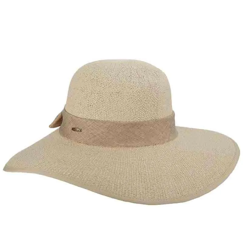 Bangkok Toyo Split Brim Summer Floppy Hat - Scala Hats