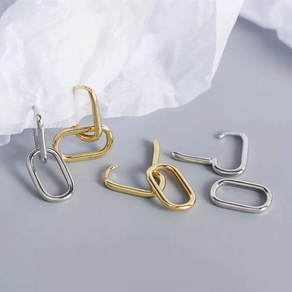 Chain  Minimalist Trendy Dangle Earrings