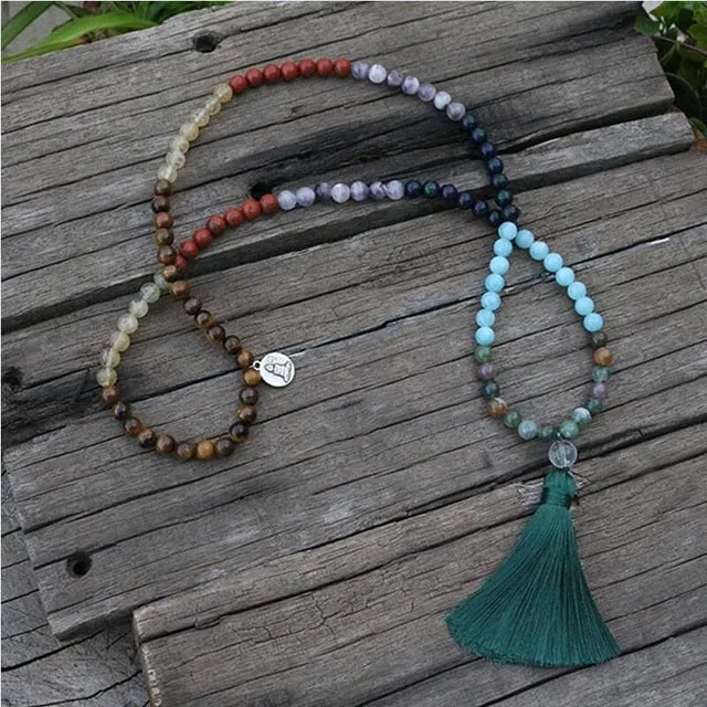 Chakra with Buddha Charm Necklace/Bracelet