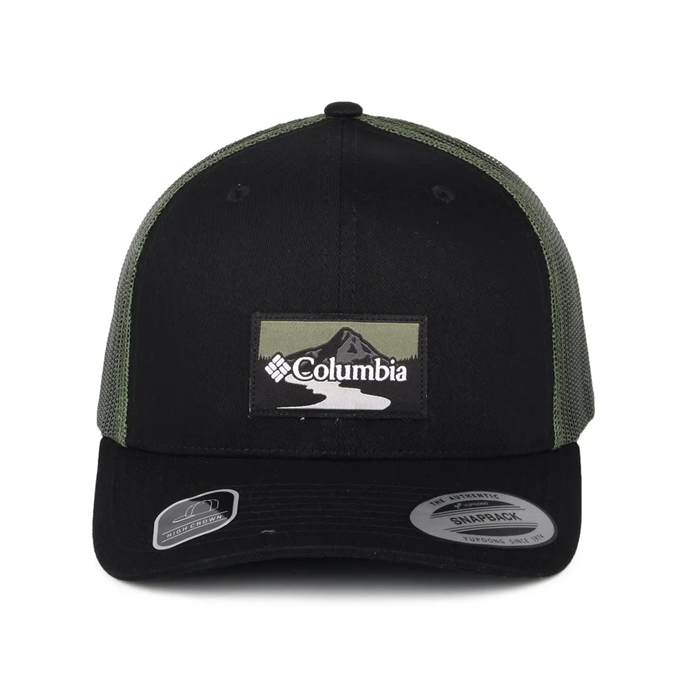 Columbia Hats Peak 2 River Mesh Trucker Cap - Black-Green