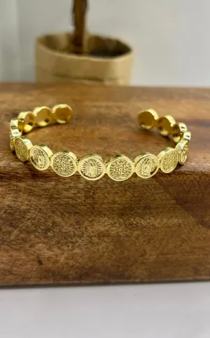 Crosses and Madonna cuff
