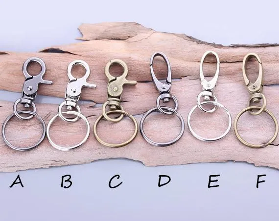 Custom Initial Name Engraved Leather Key Fob/Keyring