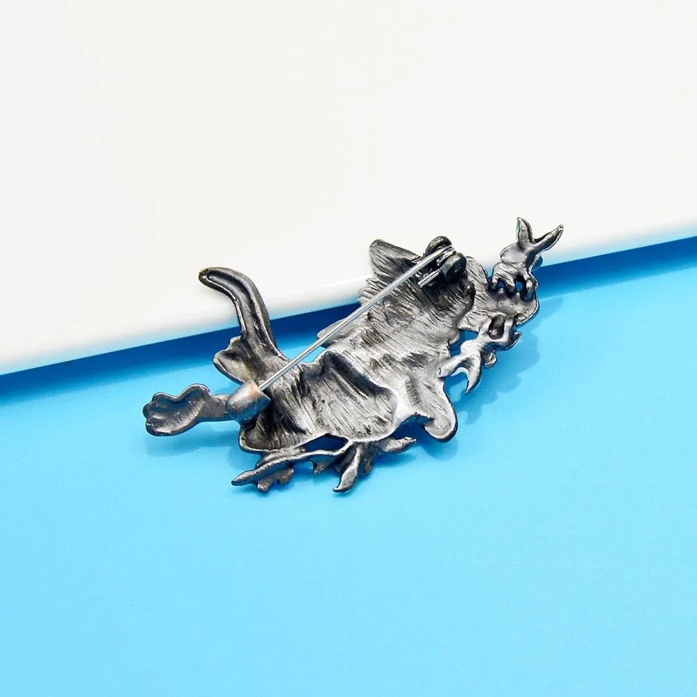 Cute Small Cat Brooches For Women Vintage Kitty Pin Animal Design Fashion Accessories
