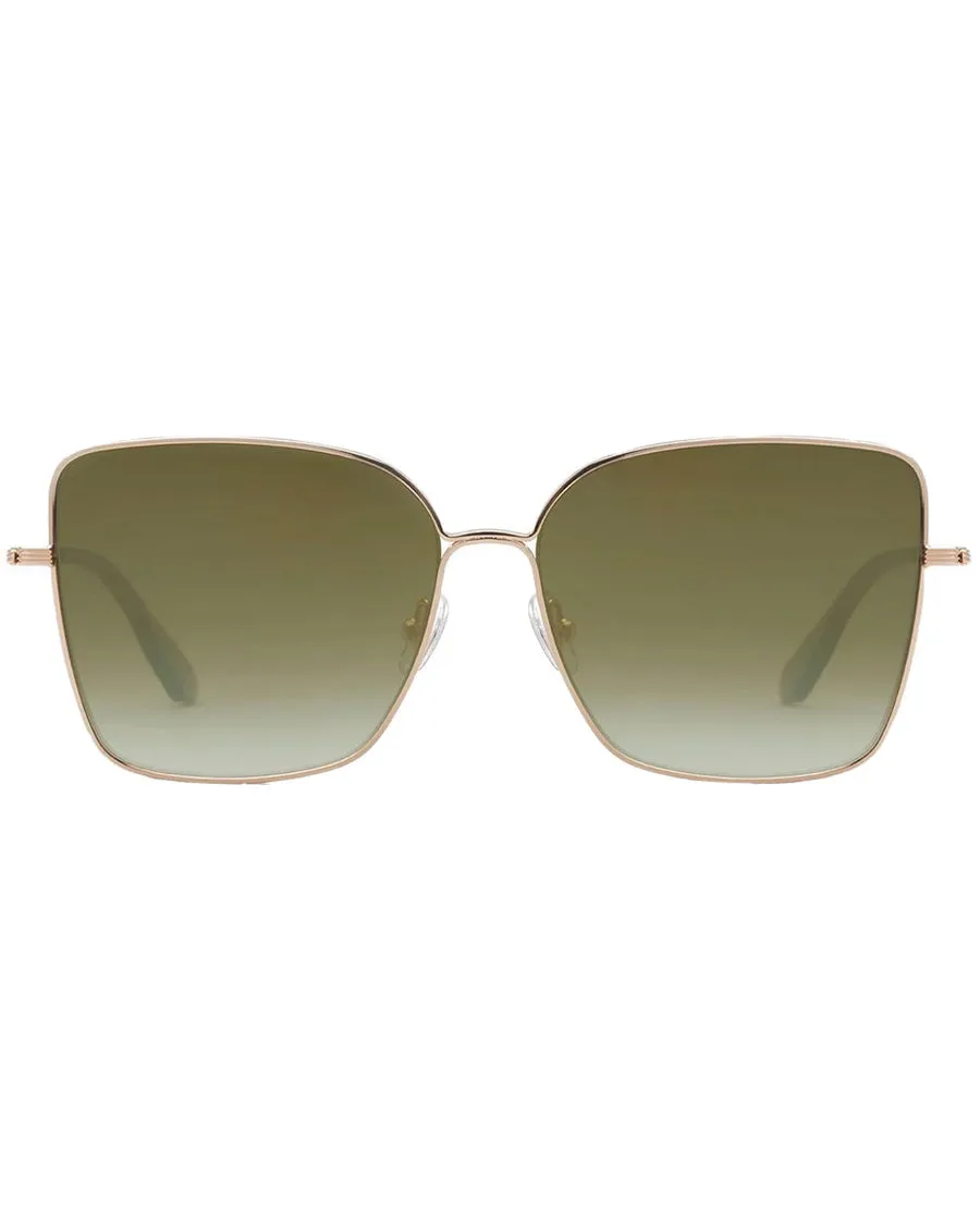 Dolly Sunglasses in Moss Mirrored