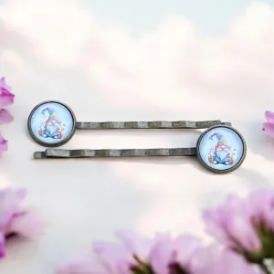 Easter Bunny Gnome Hair Pins - Women's Hair Clips for Easter Festivities
