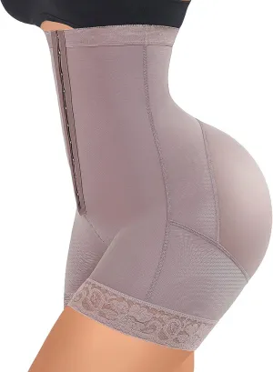 FeelinGirl Butt Lifter Shapewear Tummy Control Shorts Body Shaper for Women with Lace Trim