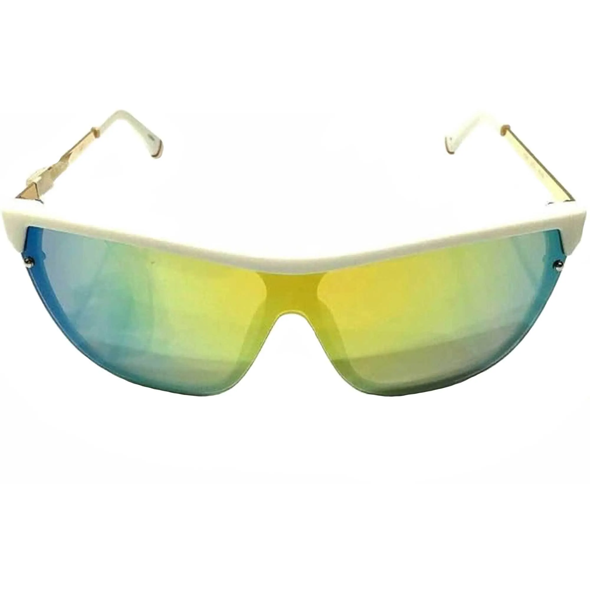 Fila Men's Sunglasses - Matt White Plastic Rectangular Frame | FILA SF9343 6VCA
