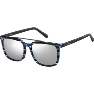 Fossil Men's Sunglasses - Blue Havana/Black Acetate Frame | FOSSIL FOS2090/S 0JBW/T4
