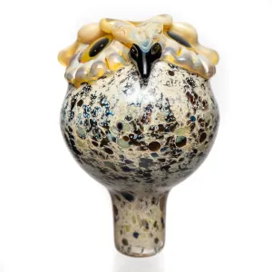 Four Winds Flameworks - Owl Bubble Cap - Brown Frit