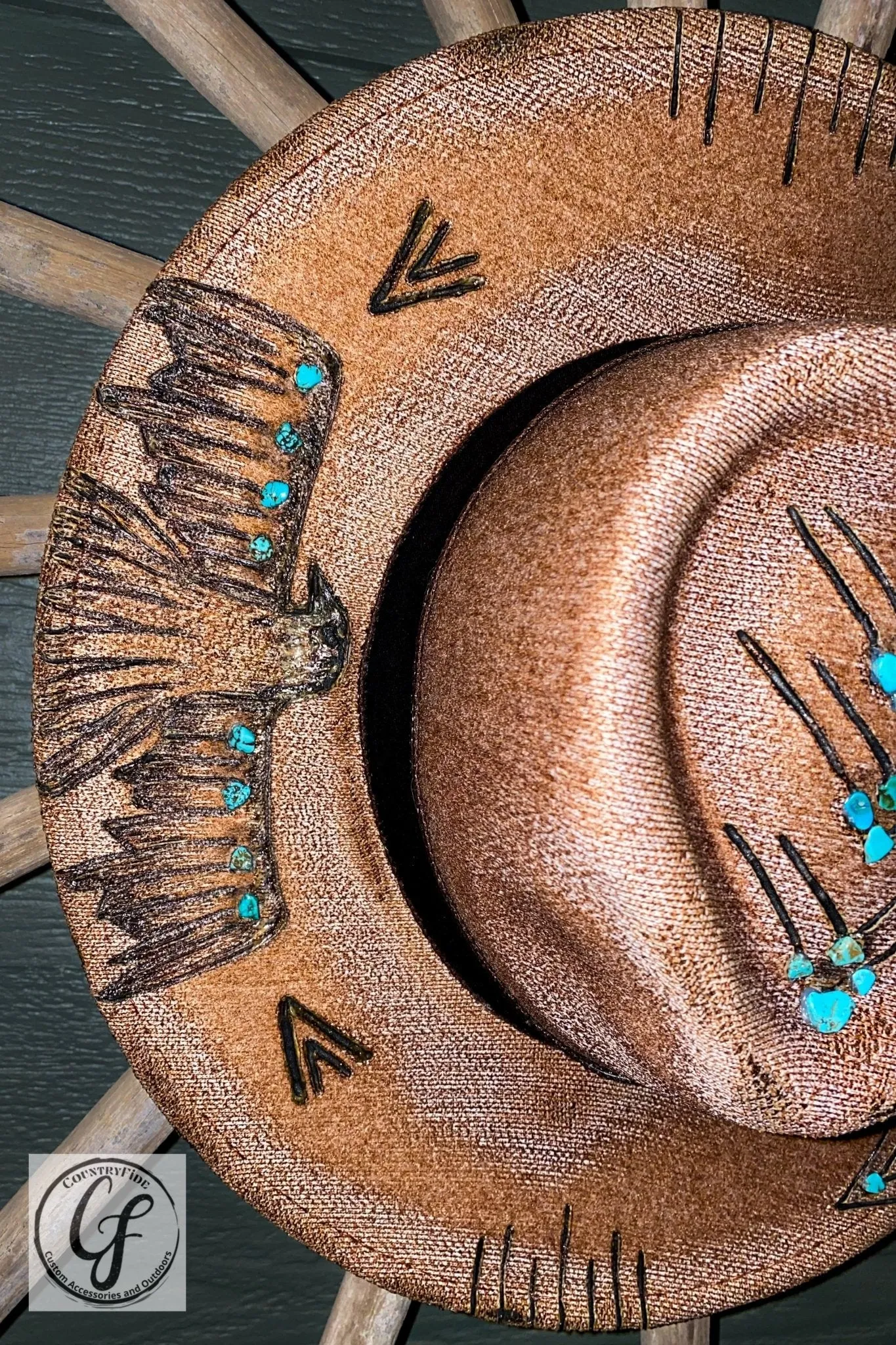FREEBIRD TURQUOISE STONE FEDORA