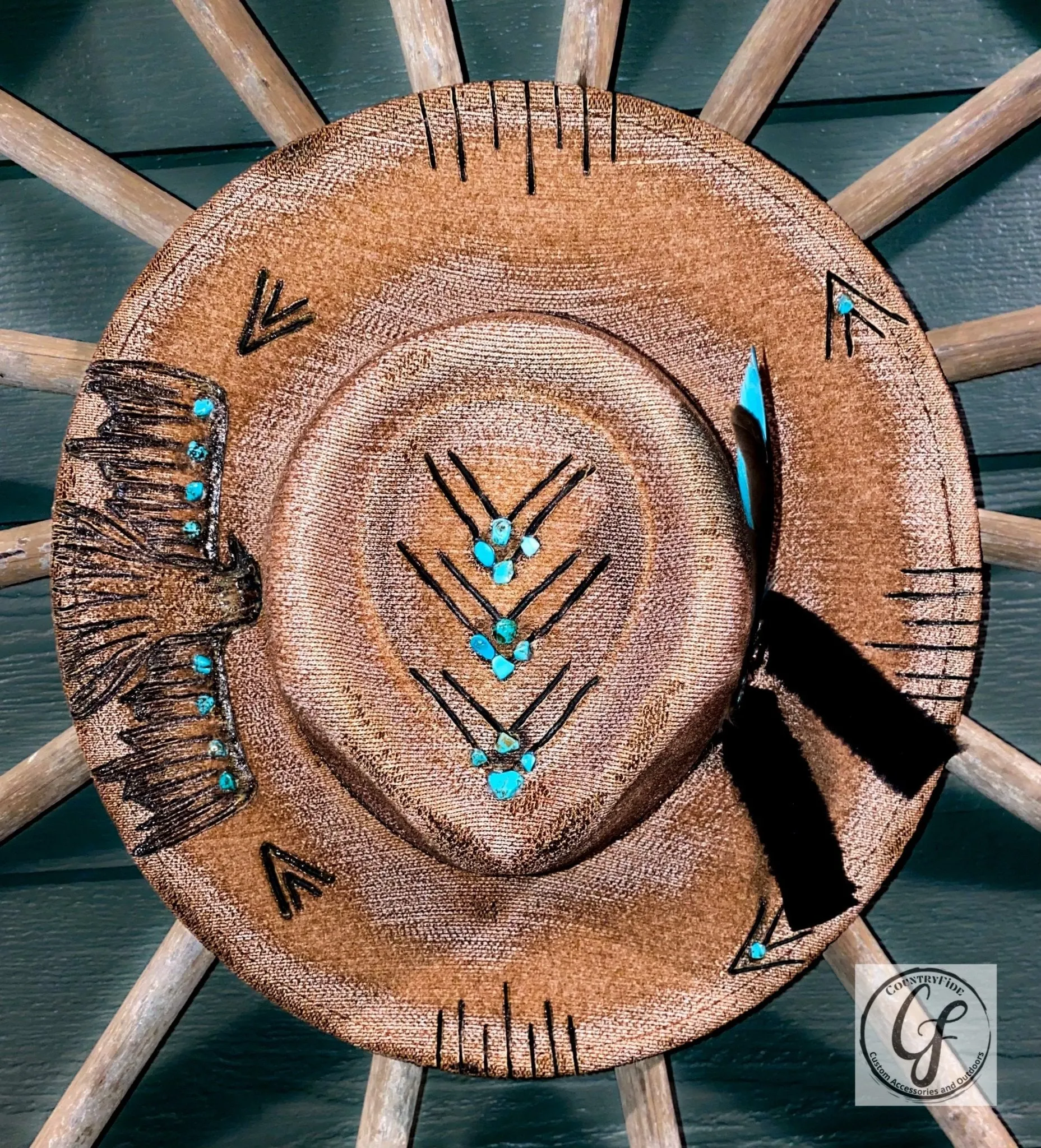FREEBIRD TURQUOISE STONE FEDORA