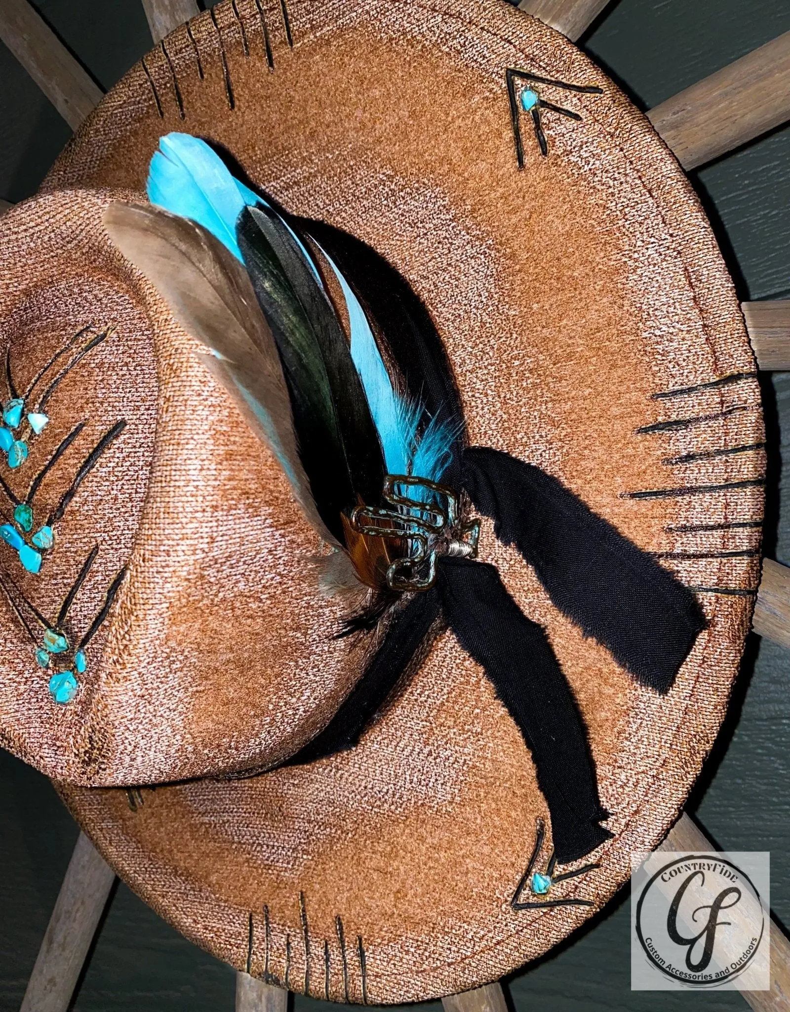 FREEBIRD TURQUOISE STONE FEDORA