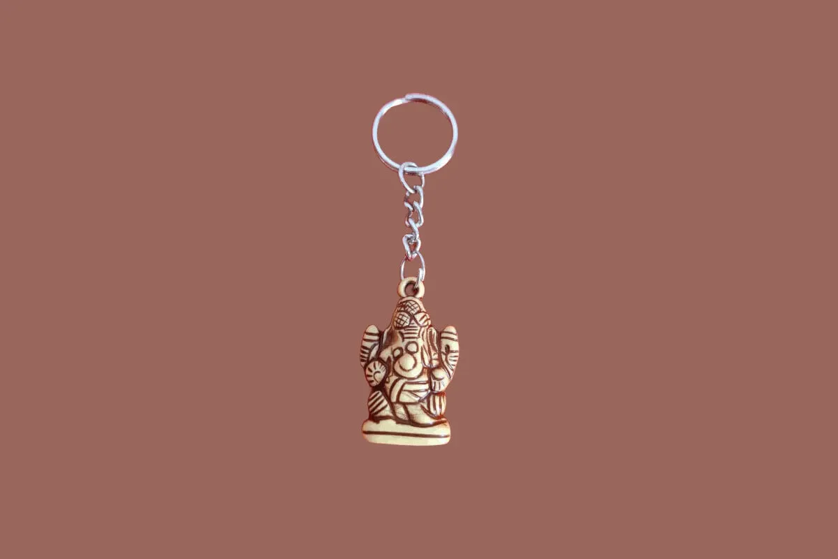 Ganesha Krishna Keychains Set