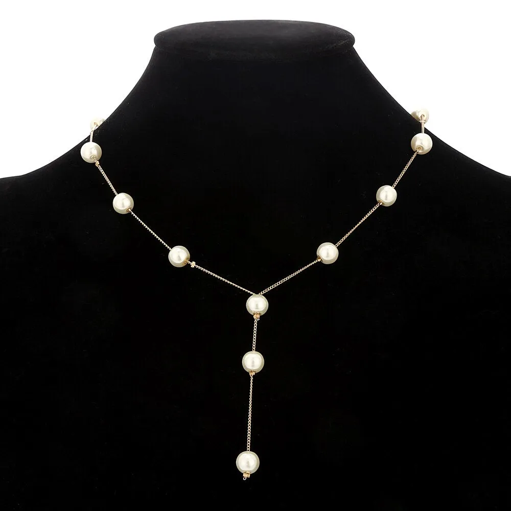 Genuine Freshwater Pearl Wedding Jewelry Set Necklace For Women