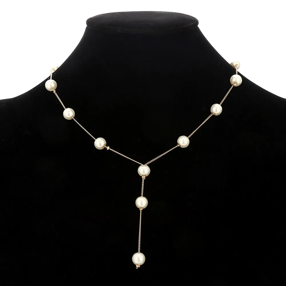 Genuine Freshwater Pearl Wedding Jewelry Set Necklace For Women