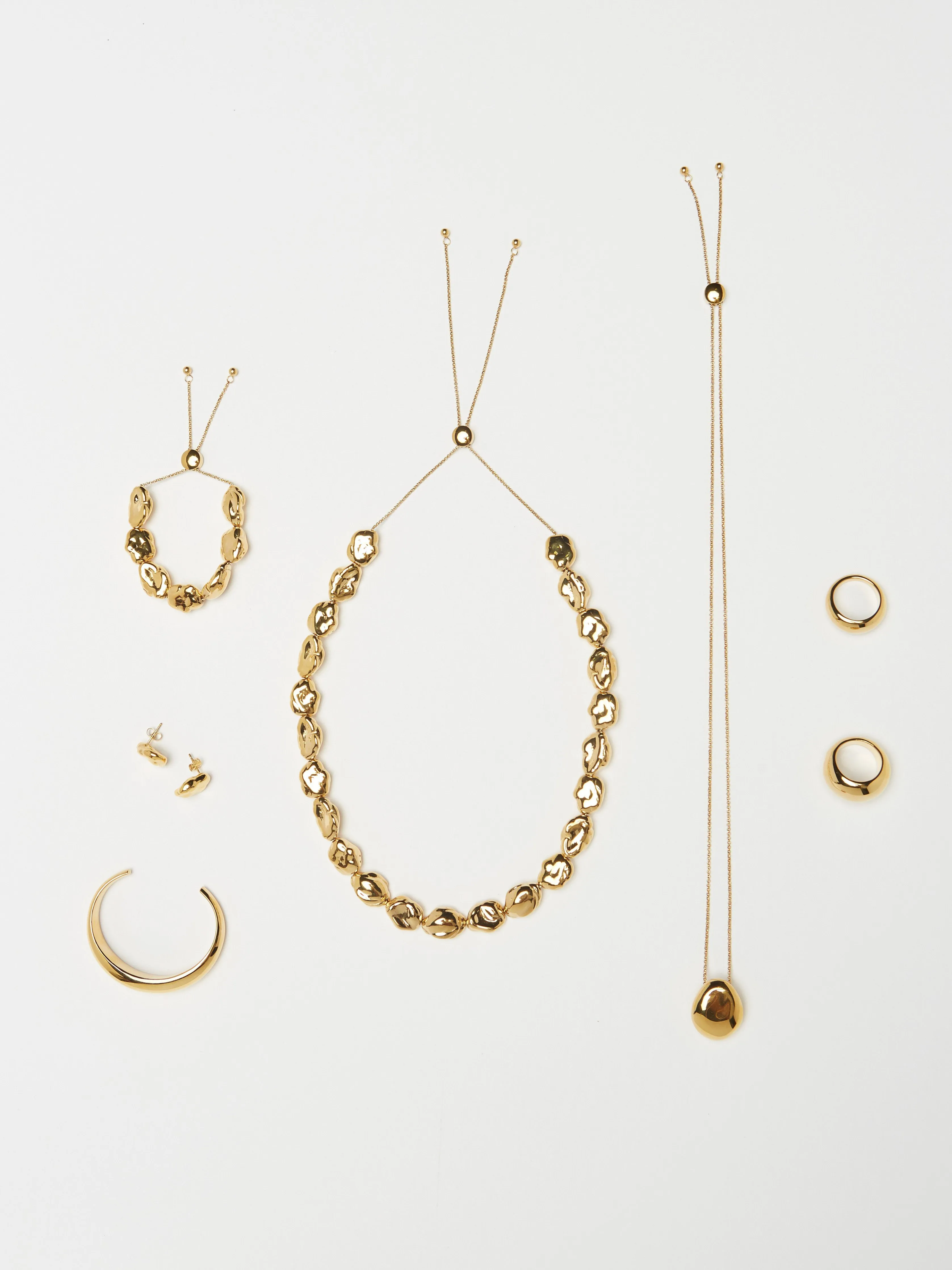 Gold Orb Cuff