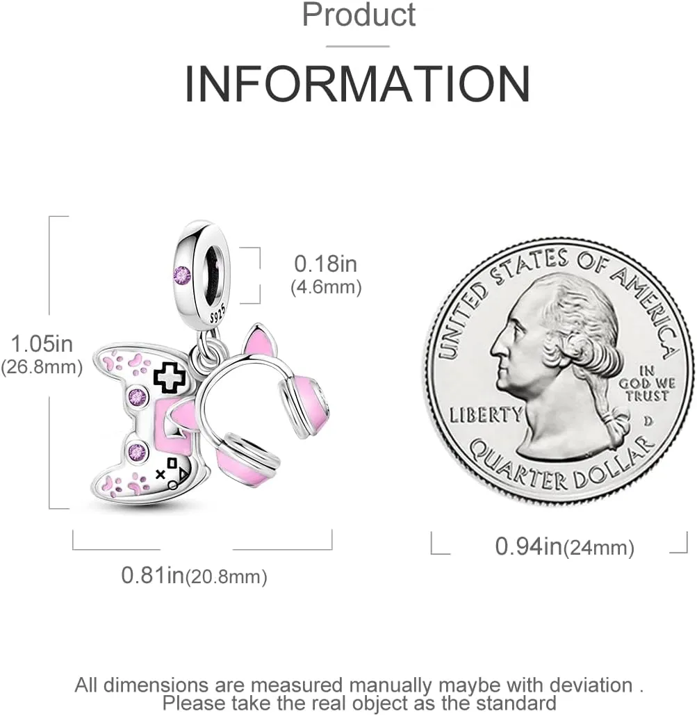 Hapour 925 Sterling Silver Charms for Charm Bracelets Necklace Jewelry Dangle Pendant Beads Charm for Women Mom
