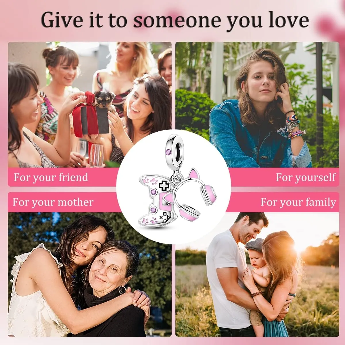 Hapour 925 Sterling Silver Charms for Charm Bracelets Necklace Jewelry Dangle Pendant Beads Charm for Women Mom