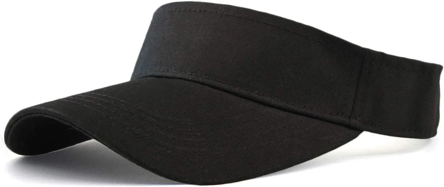 HH HOFNEN Sports Sun Visor Hats Cotton Twill Ball Adjustable Sun Caps for Men Women