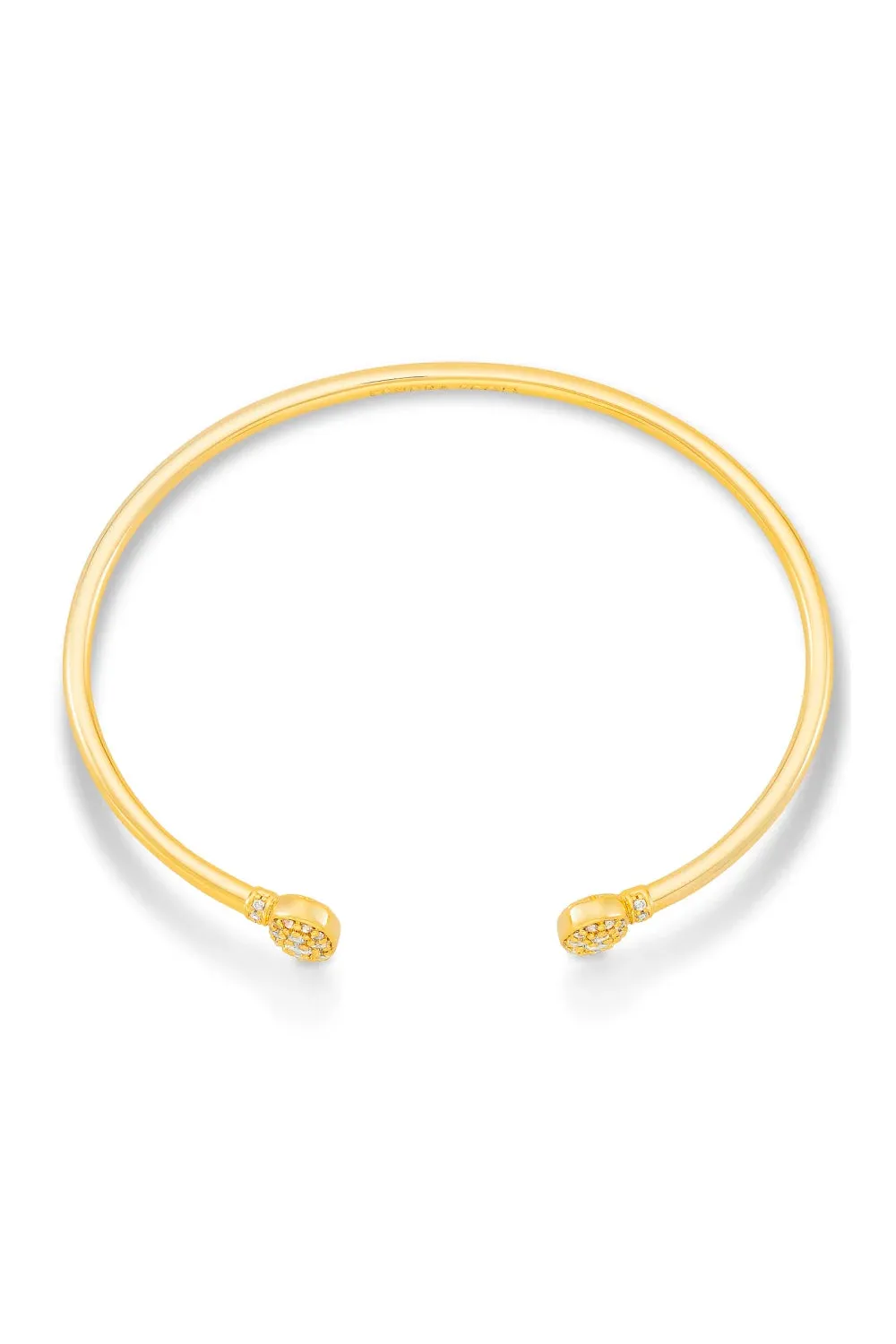 Kendra Scott: Grayson Gold Cuff Bracelet - White Crystal
