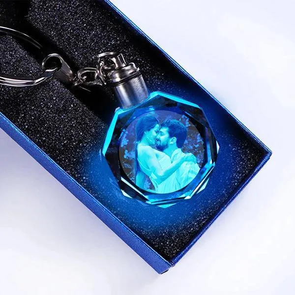 Light Up Keychain With Picture - Personalized Light Up Keychains