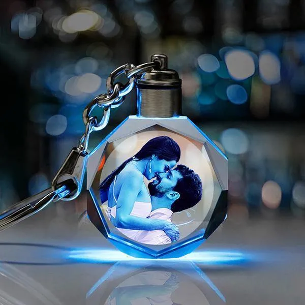 Light Up Keychain With Picture - Personalized Light Up Keychains