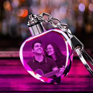 Light Up Keychain With Picture - Personalized Light Up Keychains