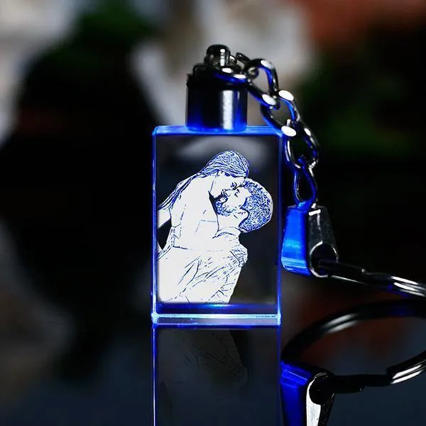 Light Up Keychain With Picture - Personalized Light Up Keychains