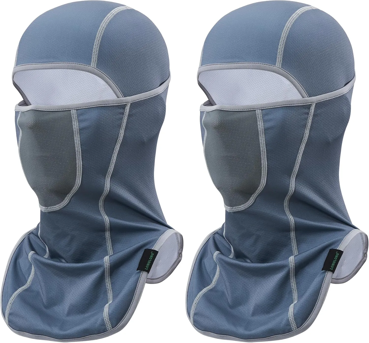 LONGLONG Balaclava Face Mask- 2 Pcs Sun Protection Mask Dustproof, Breathable Summer Full Face Cover for Motorcycle, Cycling