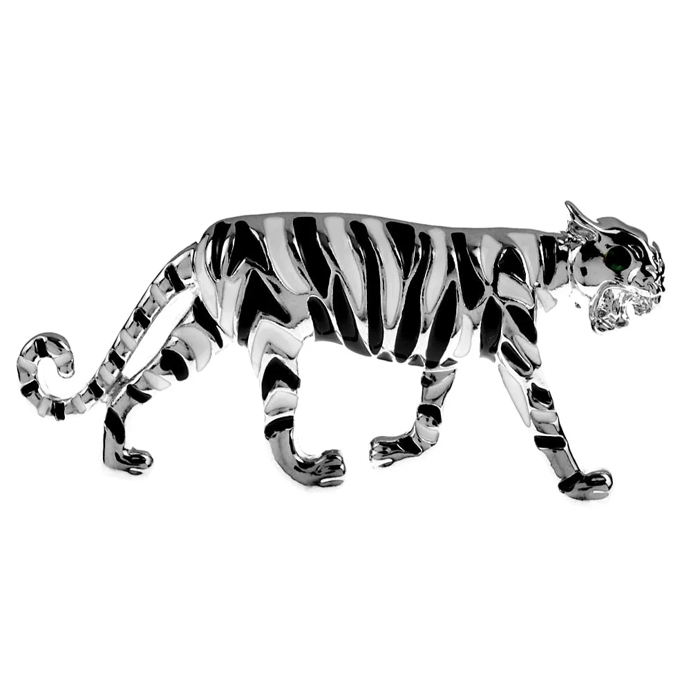 New Enamel Cute Tiger Brooches Vintage Animal Leopard Brooch Pins For Women And Men