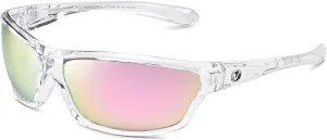 Nitrogen Polarized Wrap Around Sport Sunglasses for Men Women UV400 Protection Sun Glasses