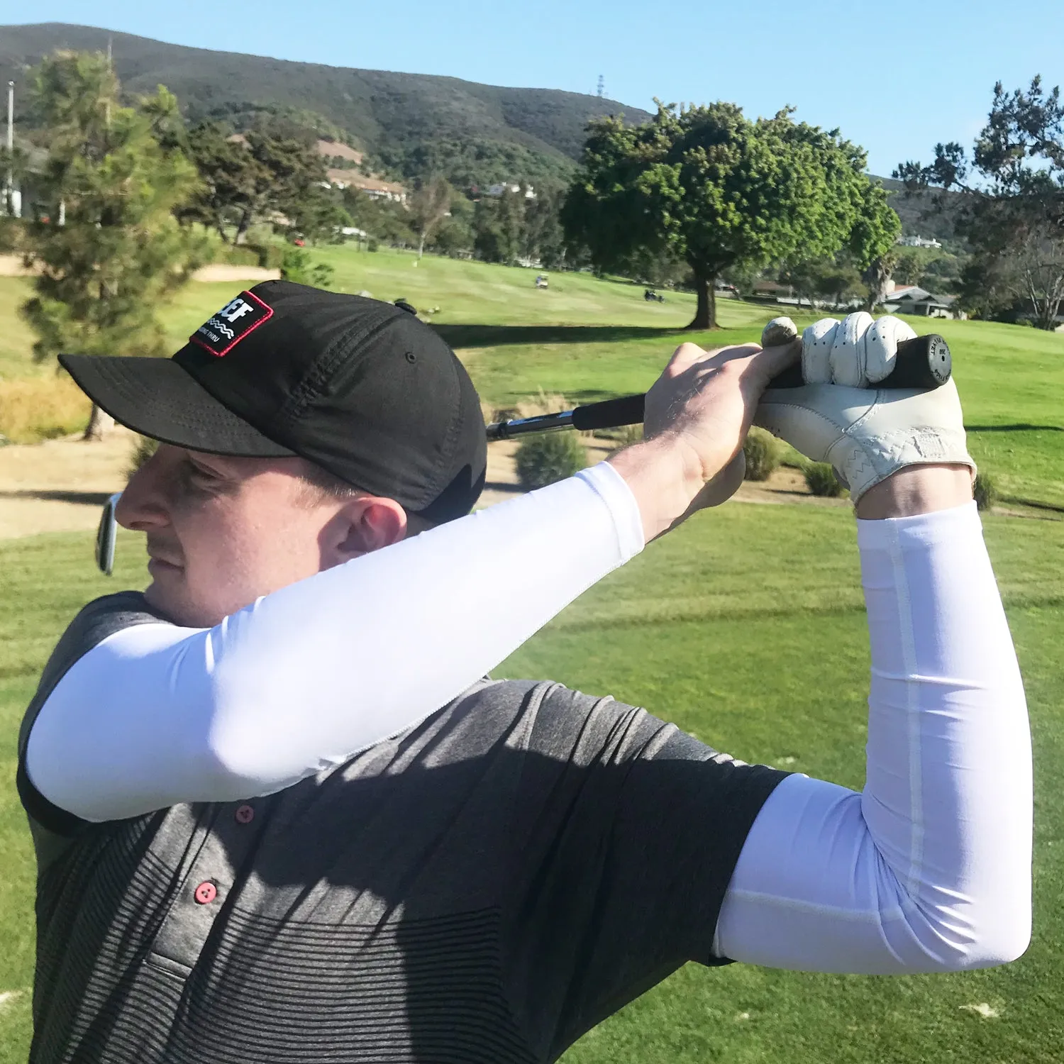 Olive Green UV Protection Golf Sleeves