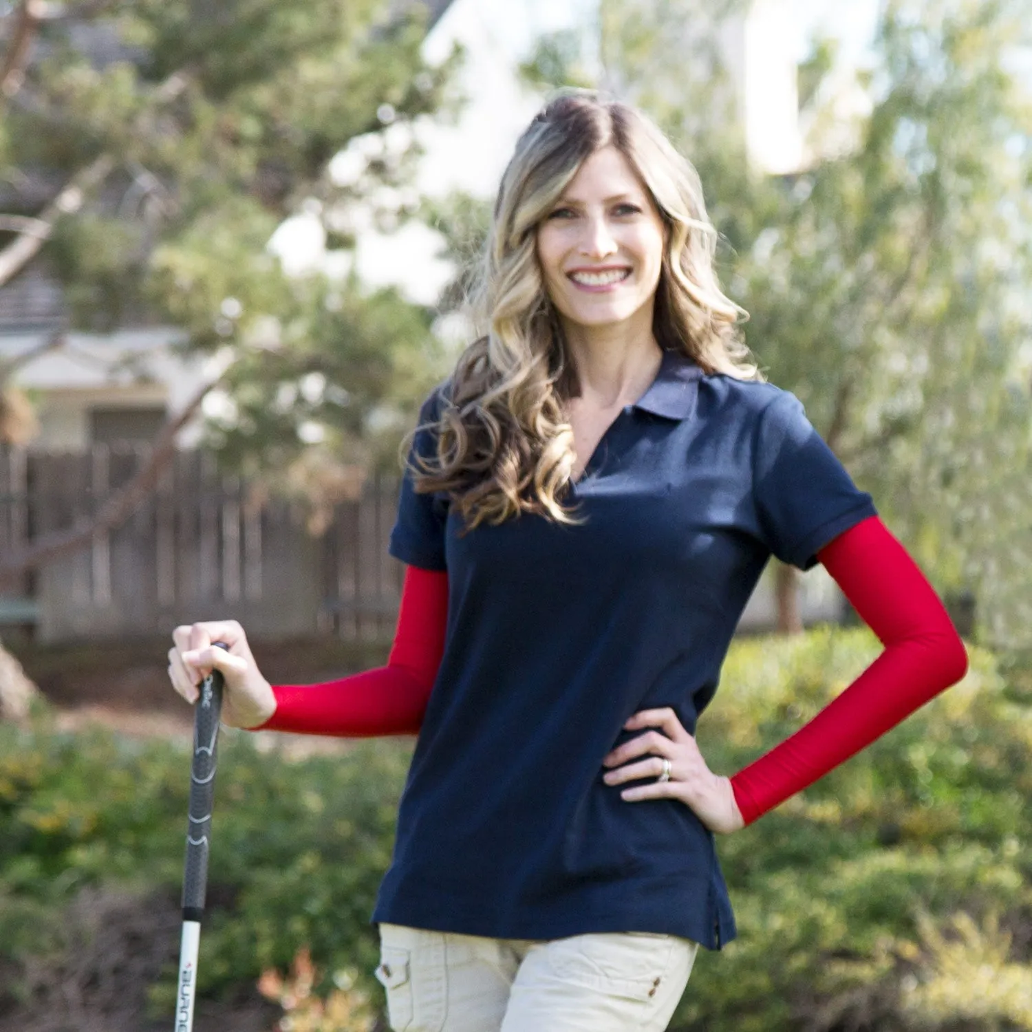 Olive Green UV Protection Golf Sleeves