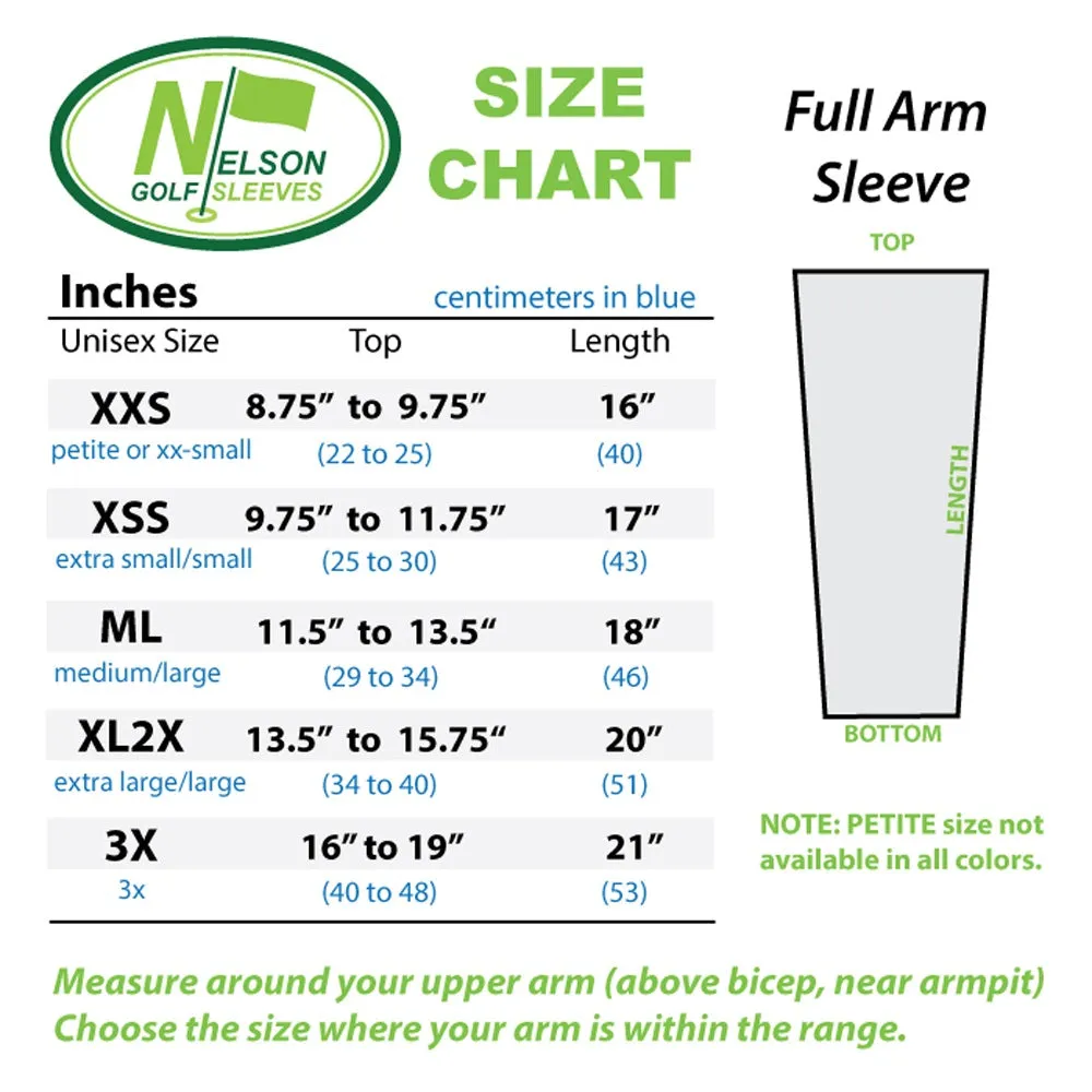 Olive Green UV Protection Golf Sleeves