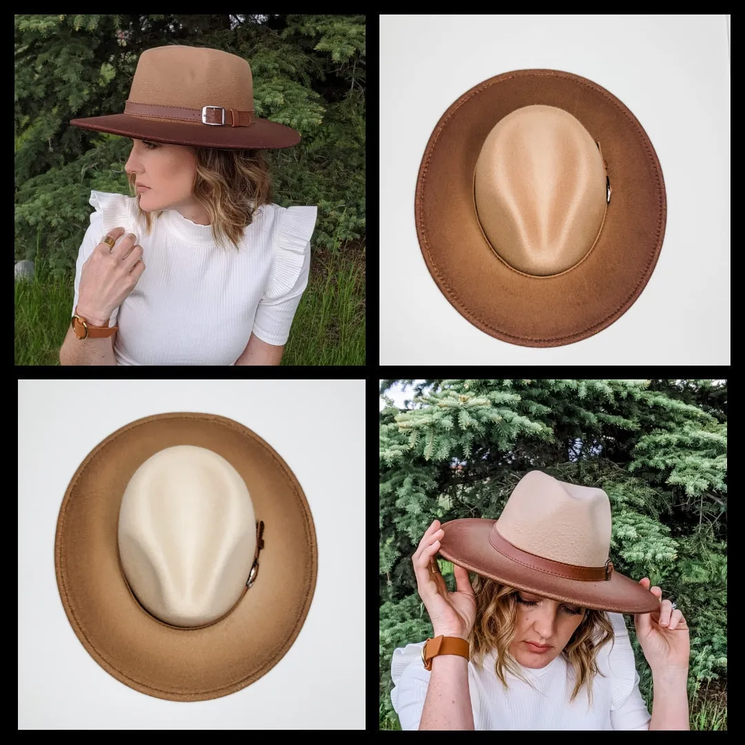 Ombre Wide Brim Hat