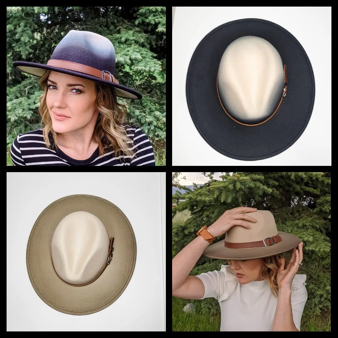 Ombre Wide Brim Hat