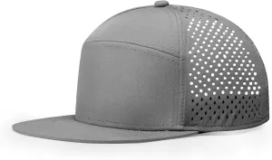 Oversize XXL Blank Flatbill Mesh Snapback Cap for Big Head 23.6"-25.6" Extra Large 6 Panel Camper Style Hat Baseball Cap