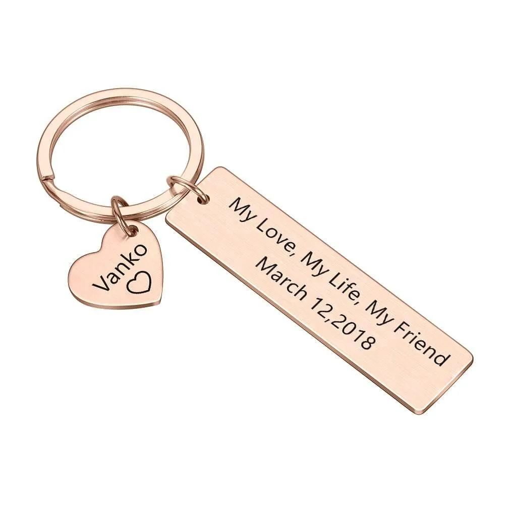 Personalized Drive Safe Keychain For Boyfriend