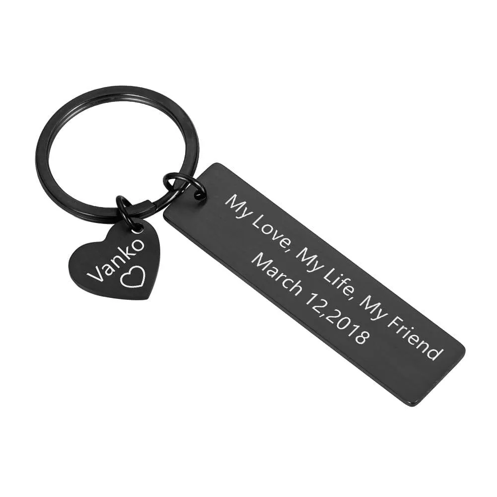 Personalized Drive Safe Keychain For Boyfriend