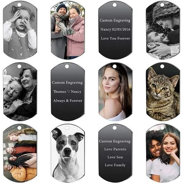 Personalized Photo Keychain With Text