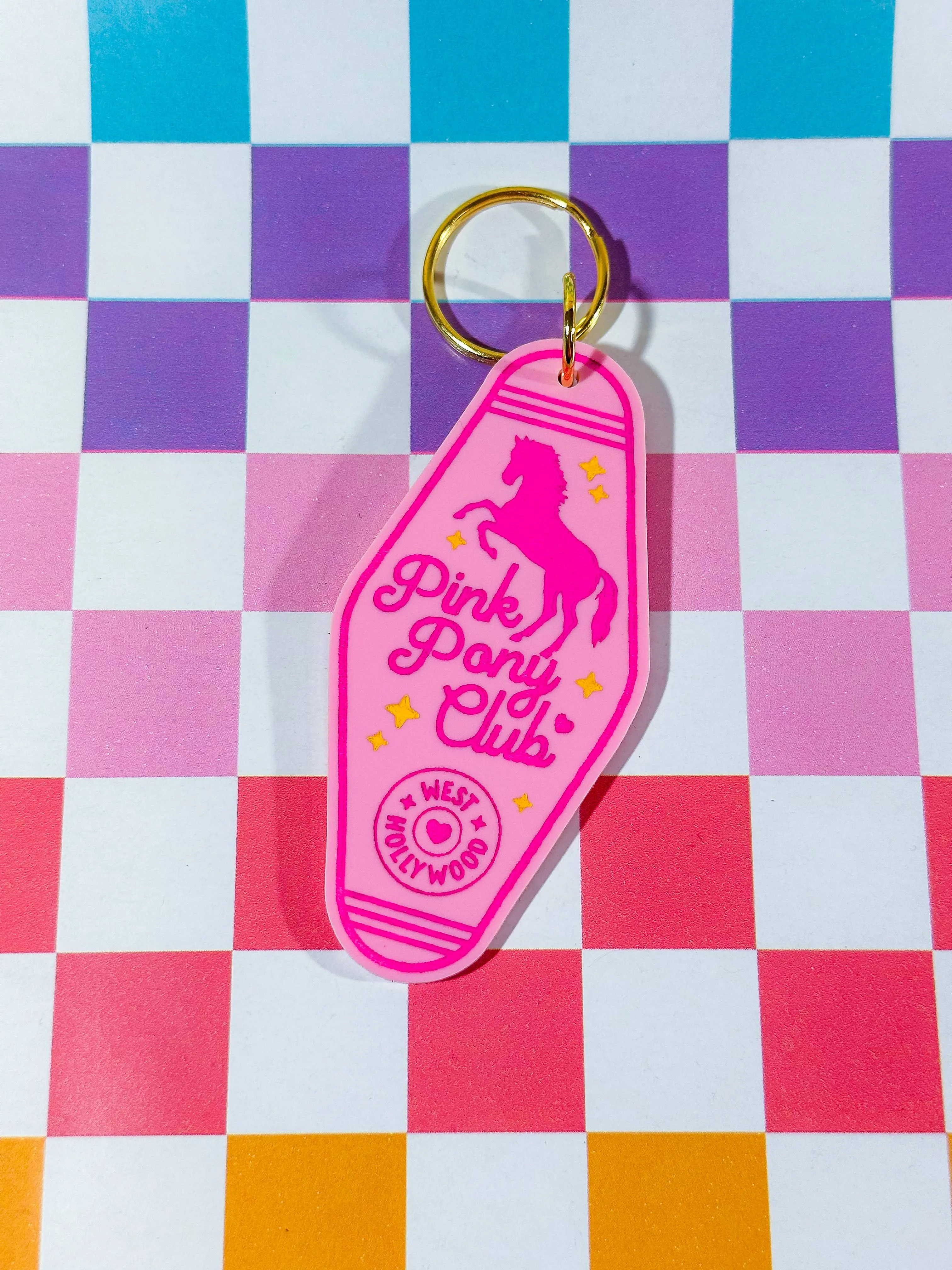 Pink Pony Club Keychain