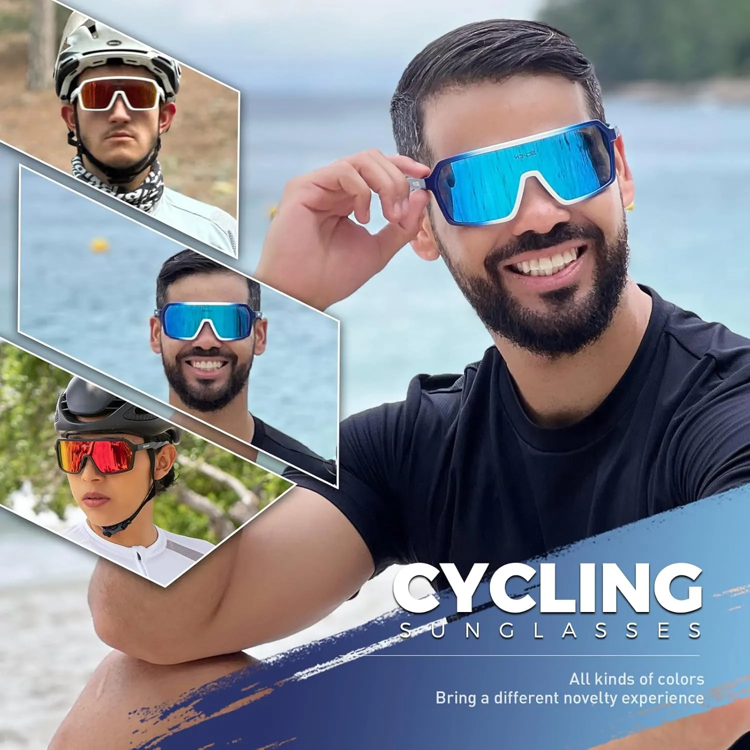 Polarized Cycling Glasses Sport Sunglasses MTB BMX Men Women Running Driving Fishing Golf S61