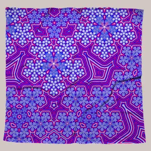 Psychedelic Bandana (UV/RGB, Eco-Friendly, Unisex) | FRACTAL NATION