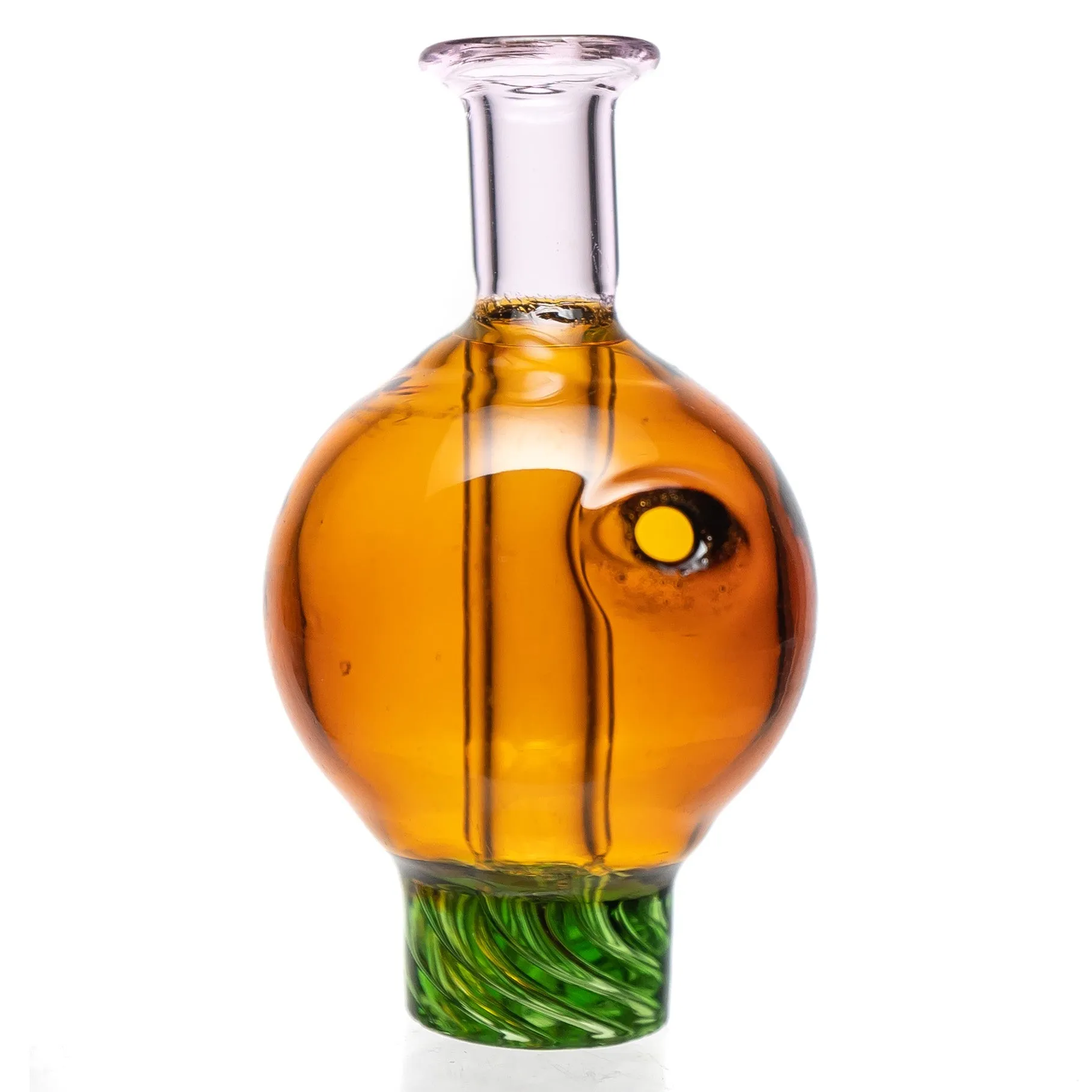 Shooters - Spinner Bubble Cap - Tri Color - Pink, Amber & Green