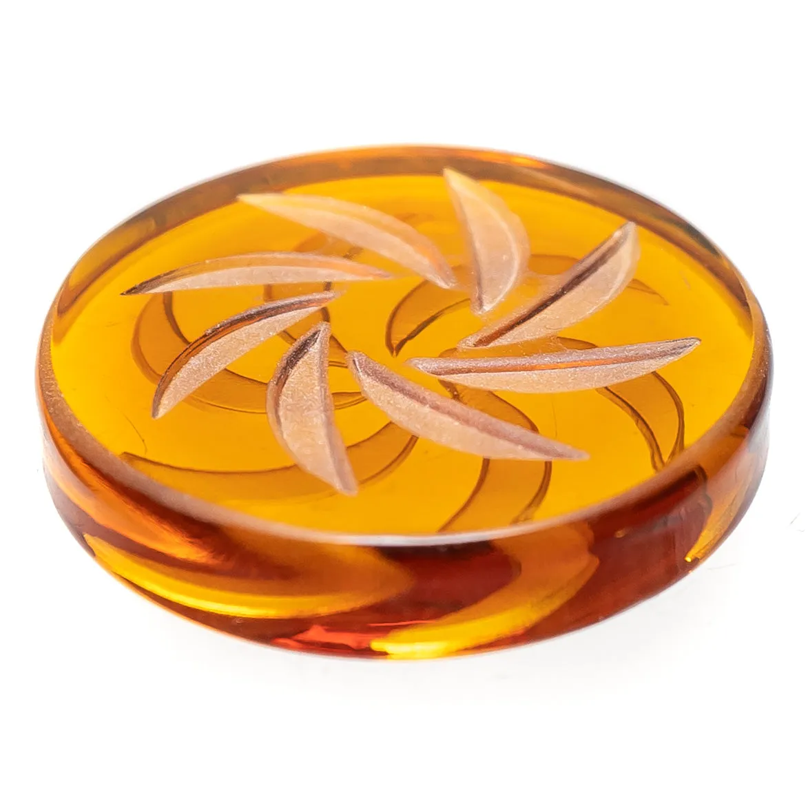 Shooters - Vortex Coin Cap - 6 Blade - Amber